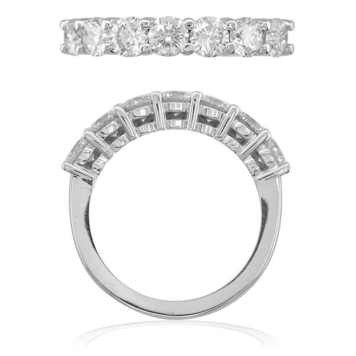 Round Diamonds Wedding Band, 1.32CT in 14k White Gold