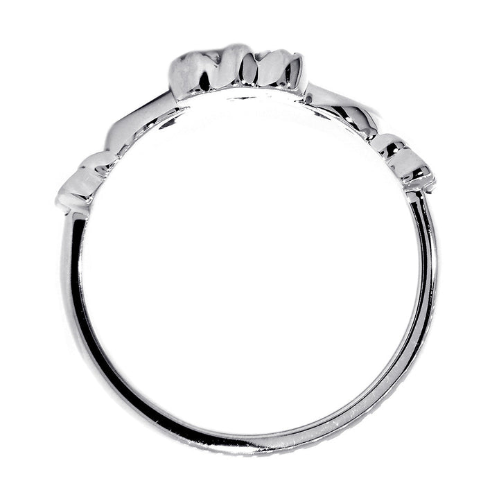 Gents or Ladies Claddagh Wedding Ring in Sterling Silver