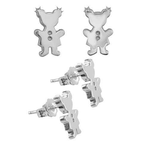 earring girls silver