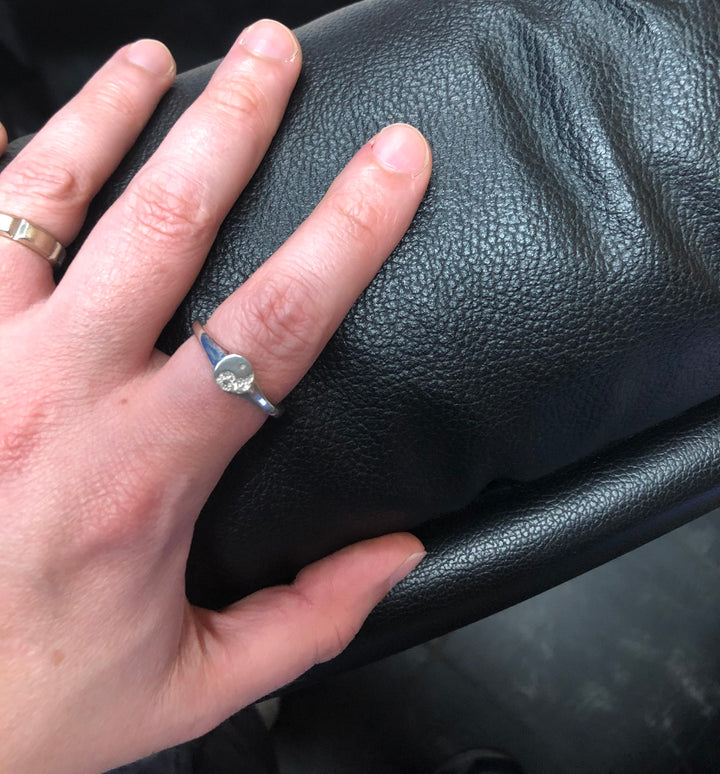 Yin Yang Ring, 8mm in Sterling Silver
