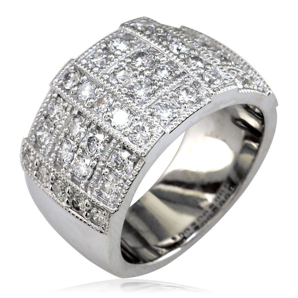 Wide Diamond Band in 14K, 1.62CT