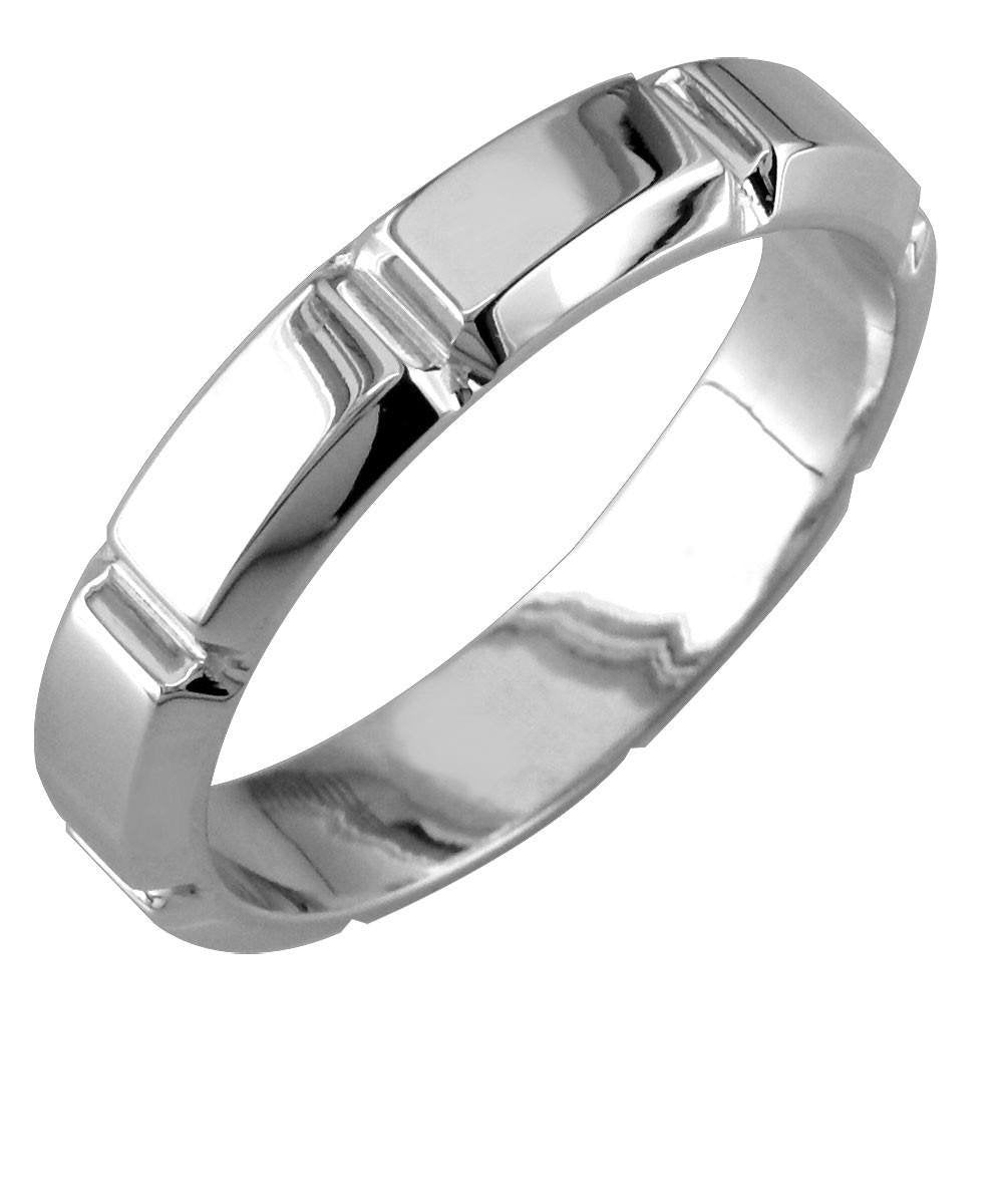 Mens Beveled 14K Band