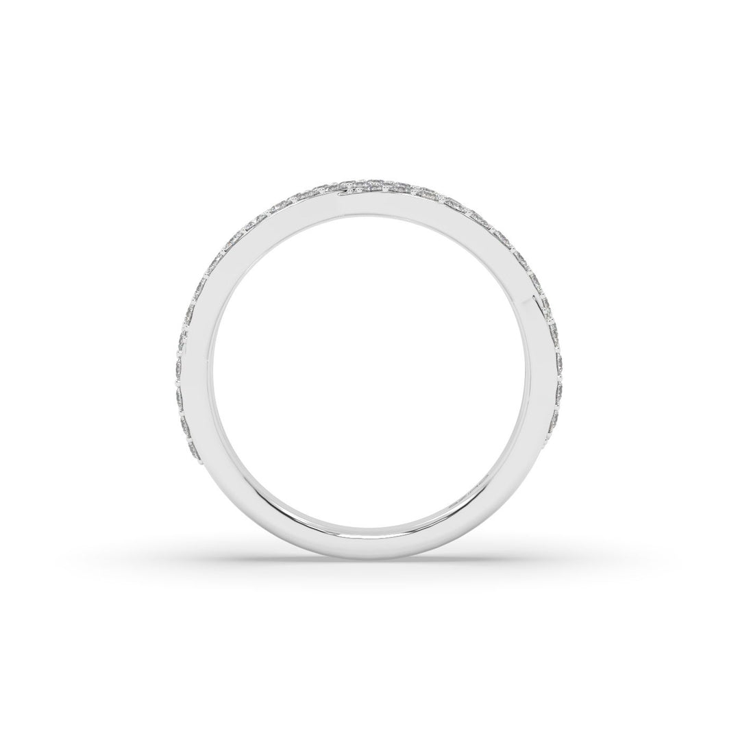 Diamond Weave Ring in 14K White Gold, view 3