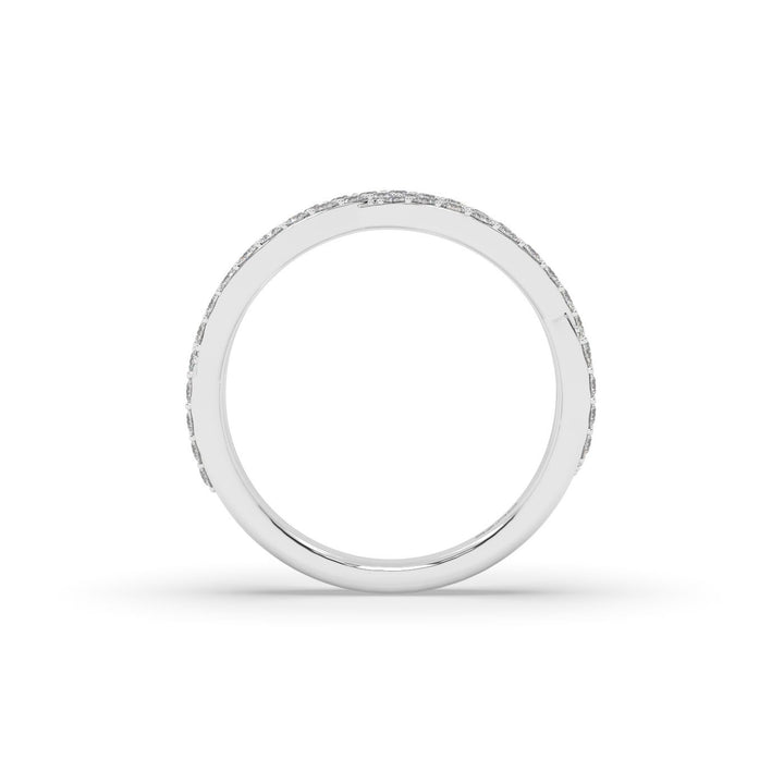 Diamond Weave Ring in 14K White Gold, view 3