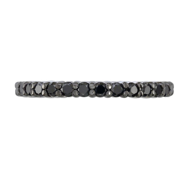 Black Diamond Band, 0.70CT in 14k White Gold