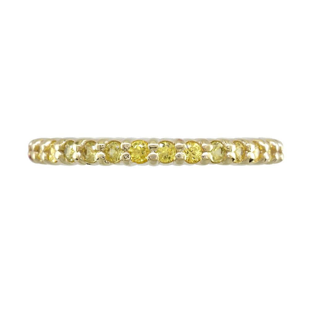 Yellow Sapphire Band, 0.70CT in 14k Yellow Gold