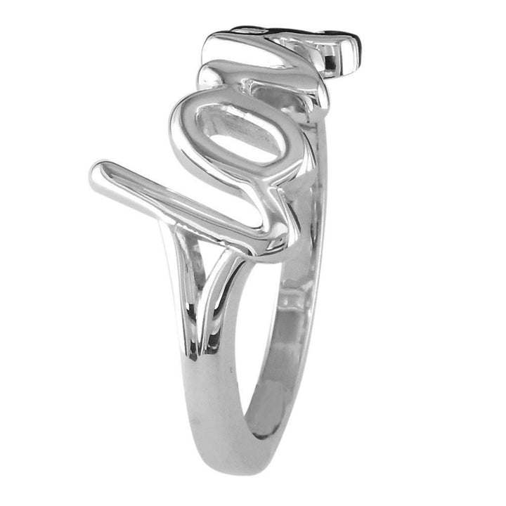 Script Love Ring in Sterling Silver