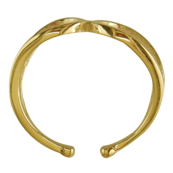 Loop Ring, Expandable Size in 14k Yellow Gold