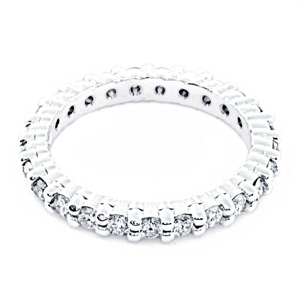 Diamond Eternity Band, 1.12CT in 14K White Gold