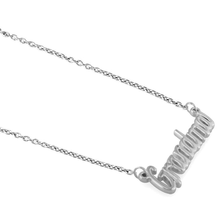 Grandma Necklace in 14K White Gold, 19.5" Total Length
