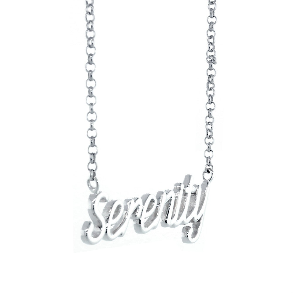 Serenity Necklace in 14k White Gold