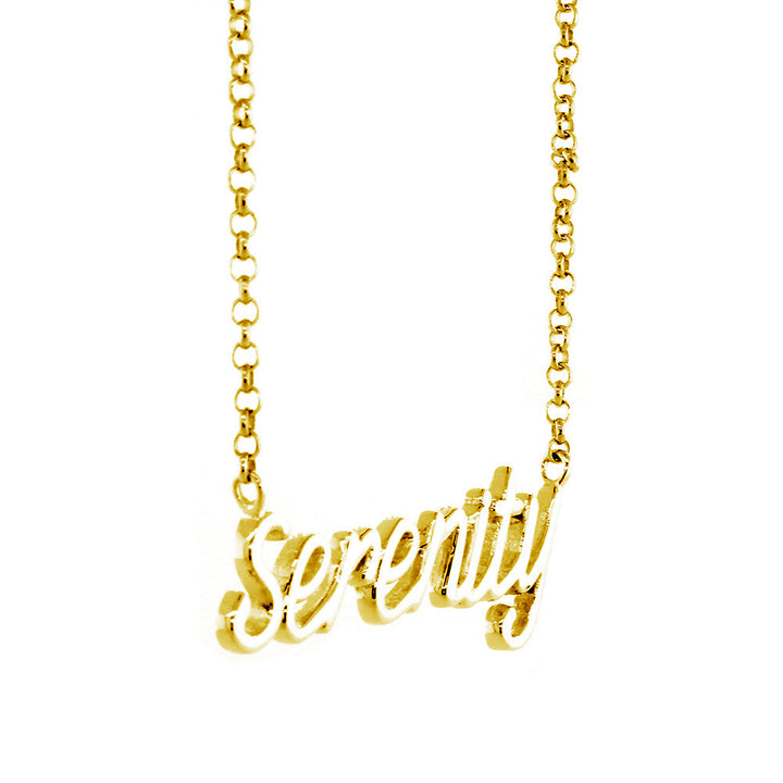 Serenity Necklace in 14k Yellow Gold