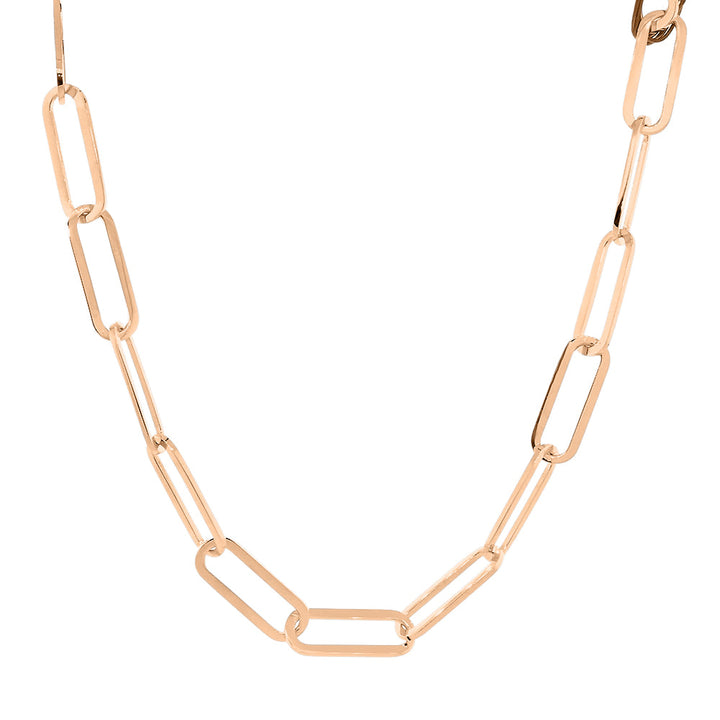 14k Yellow Gold Solid Paperclip Link Chain/Necklace