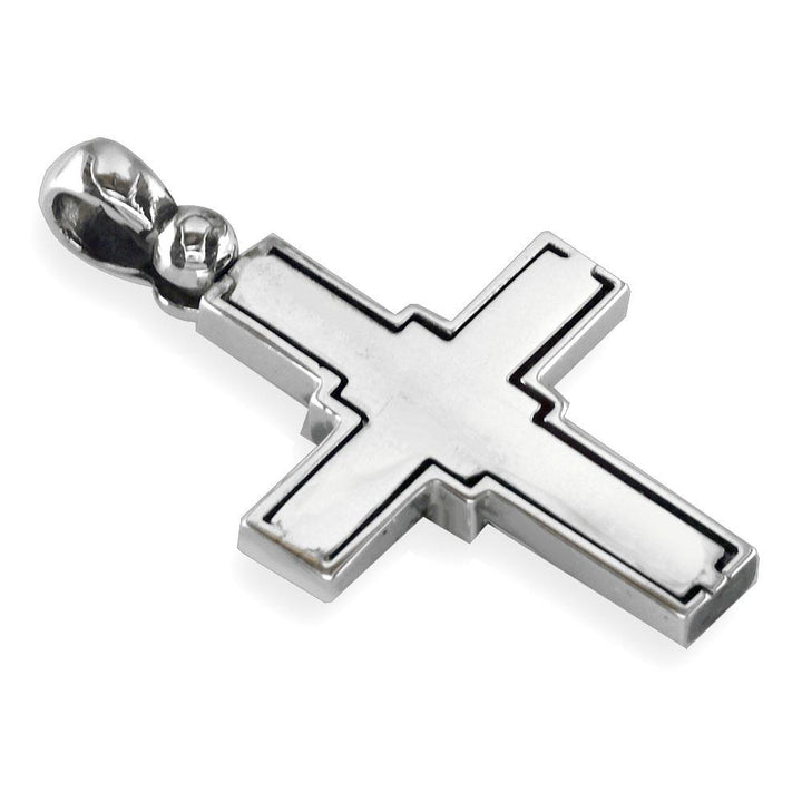 Smaller Size Diamond Cross Pendant, 1.65CT in 14K White Gold