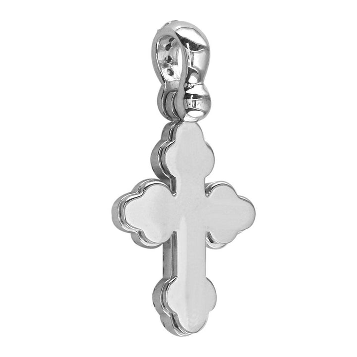 Layered Diamond Cross Pendant, 0.30CT in 14K White Gold