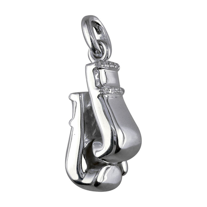 Large Pair of Diamond Boxing Gloves Pendant, 0.80CT Style #4899 in 14K white gold