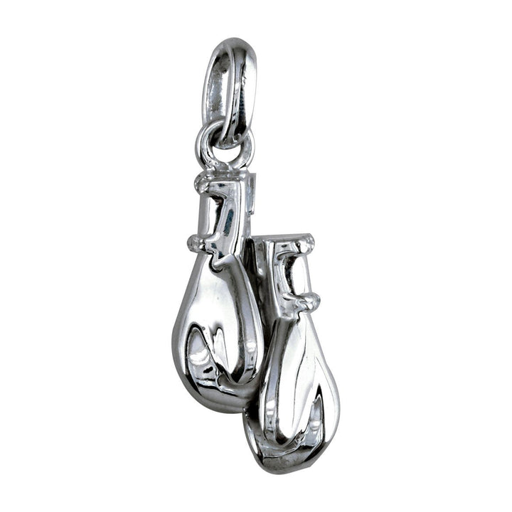 Large Pair of Diamond Boxing Gloves Pendant, 0.80CT Style #4899 in 14K white gold