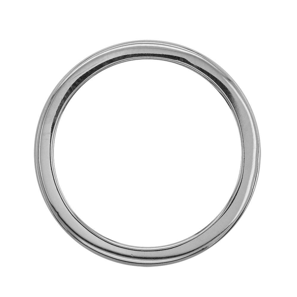 Autism Awareness Jigsaw Puzzle Piece Ring Band in 14k White Gold, Ring Sizes 3.5 to 8.5