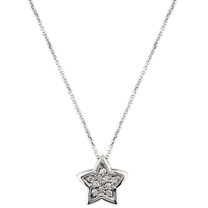 Diamond Star Pendant in 14K