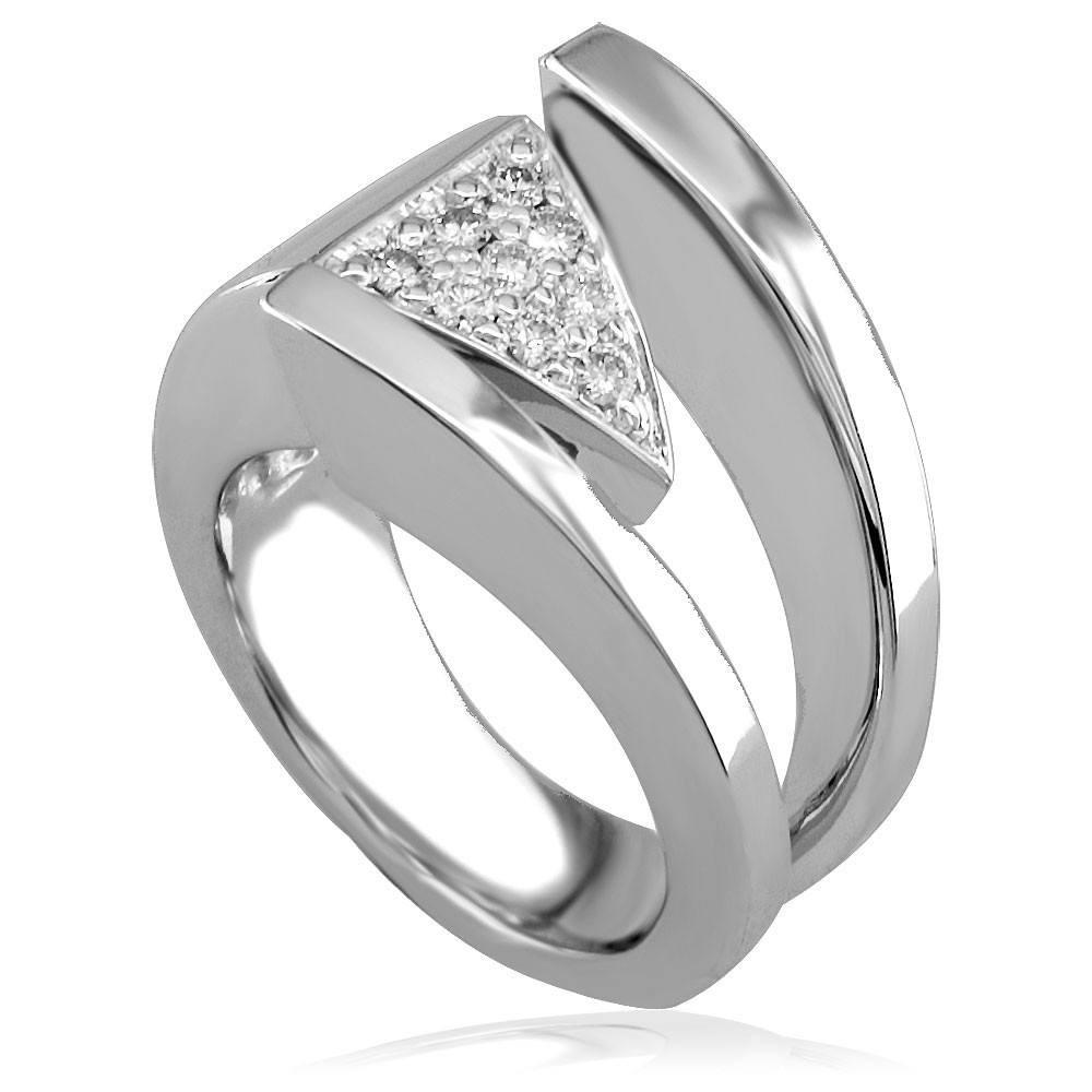 Diamond Claw Ring in 14K