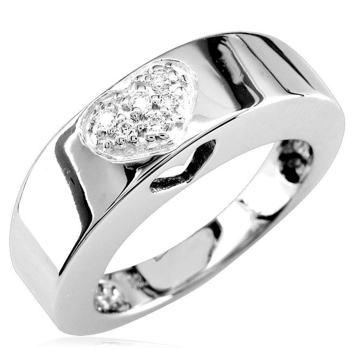 Diamond Heart Ring in 14K, 6Pts
