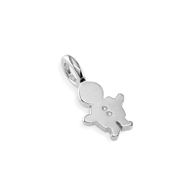 Classic Kids Mini Sziro Boy Charm for Mom, Grandma in Sterling Silver