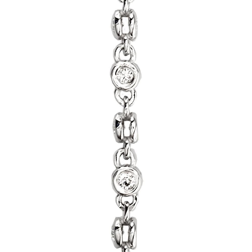 Two-Sided Diamond Chain Earrings, 2.20CT Total in 14K