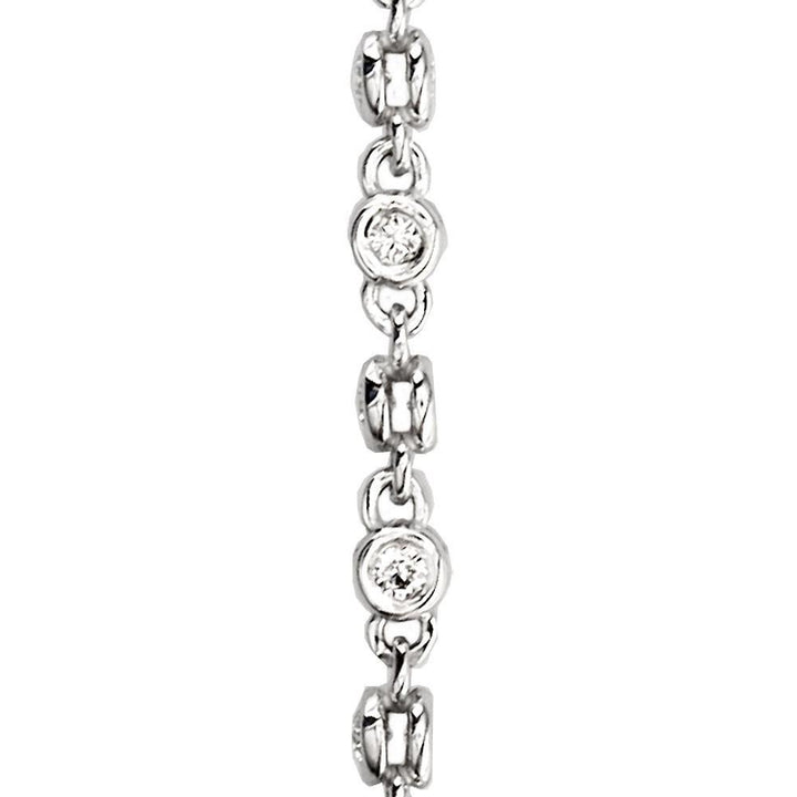 Two-Sided Diamond Chain Earrings, 2.20CT Total in 14K