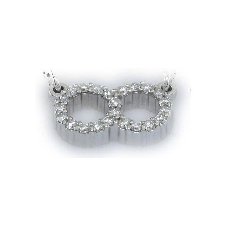 Small Round Infinity Pendant P/C-Z30504W