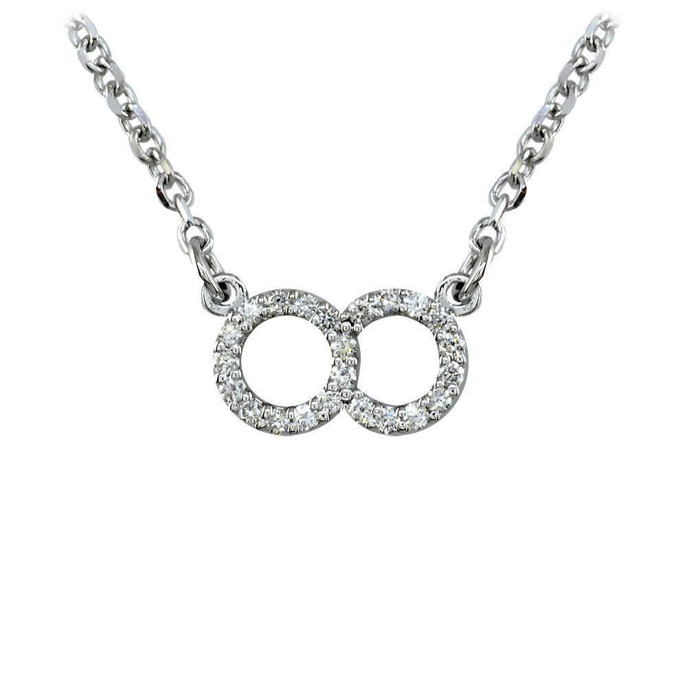 Small Round Infinity Pendant P/C-Z30504W