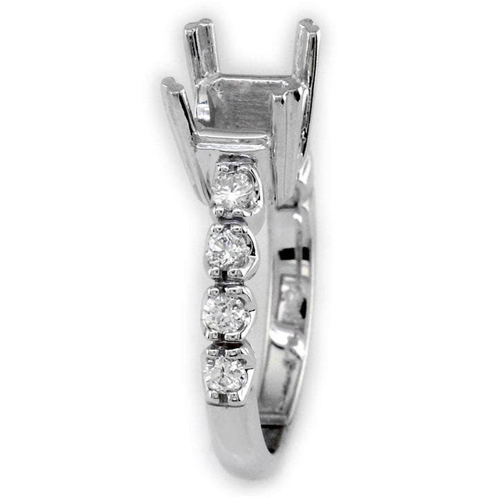 Diamond Engagement Ring Setting, 0.40CT in 18k White Gold