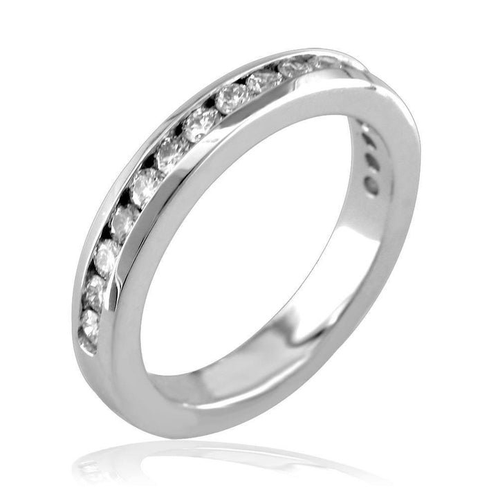 Channel Set Wedding Band E/W-Z3349