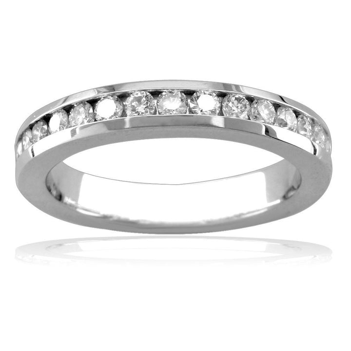 Channel Set Wedding Band E/W-Z3349