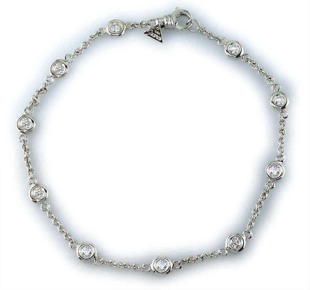 Diamond Link Anklet, 1.50CT