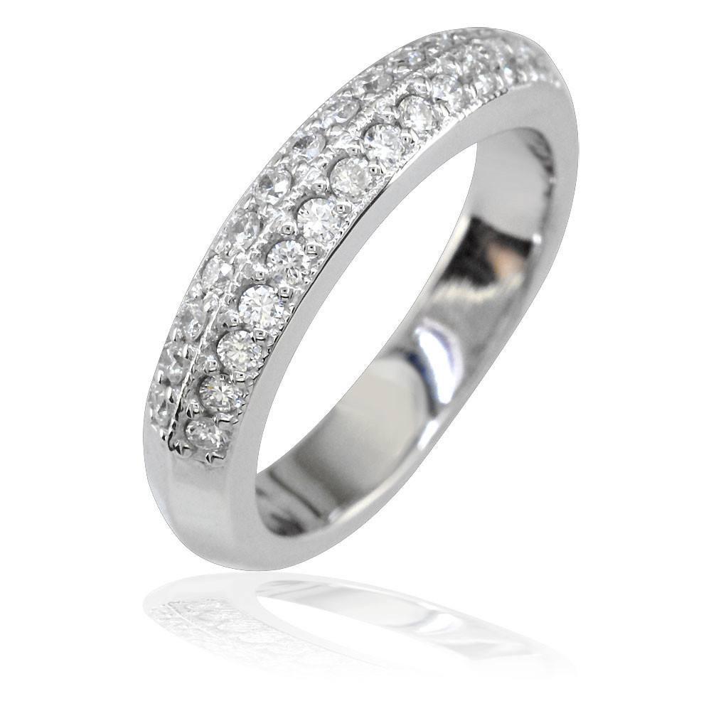 Ladies 2 Row Diamond Band, 0.35CT