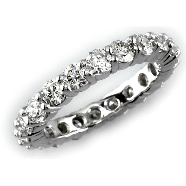 Round Diamonds Eternity Band in 18K, 2.10CT