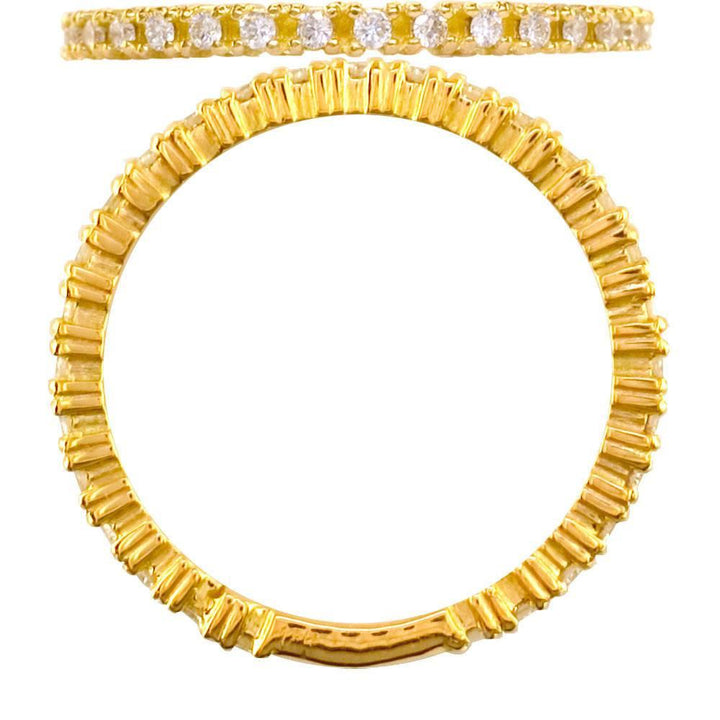 Small Diamond Eternity Band in 18K
