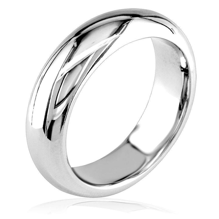 Plain Band 7mm Wide, Thicker Version in 14K