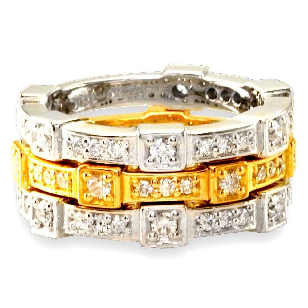 Diamond Stacker Ring in 18K