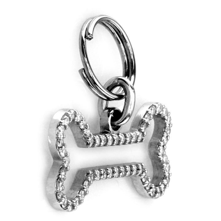 Open Szira Dog Bone Diamond Pendant in 14K White Gold