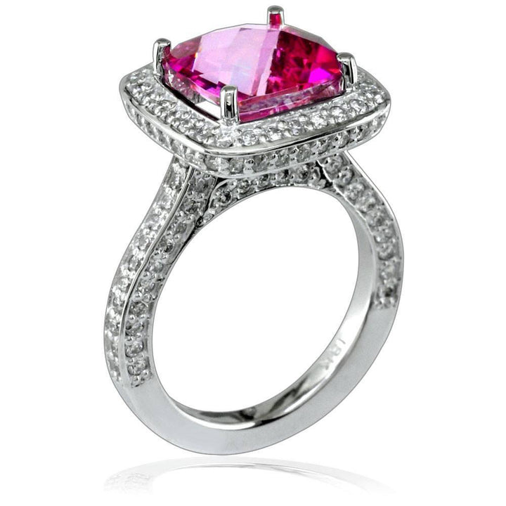 Blush Topaz and Diamond Ring in 18K