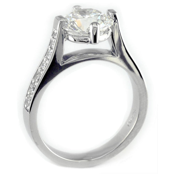 Diamond Engagement Ring Setting in 18K White Gold, 0.30CT