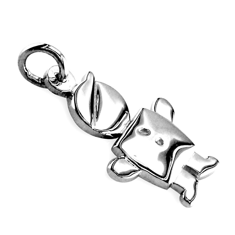 Small Belly Kids Sziro Boy Sterling Silver Charm for Mom, Grandma