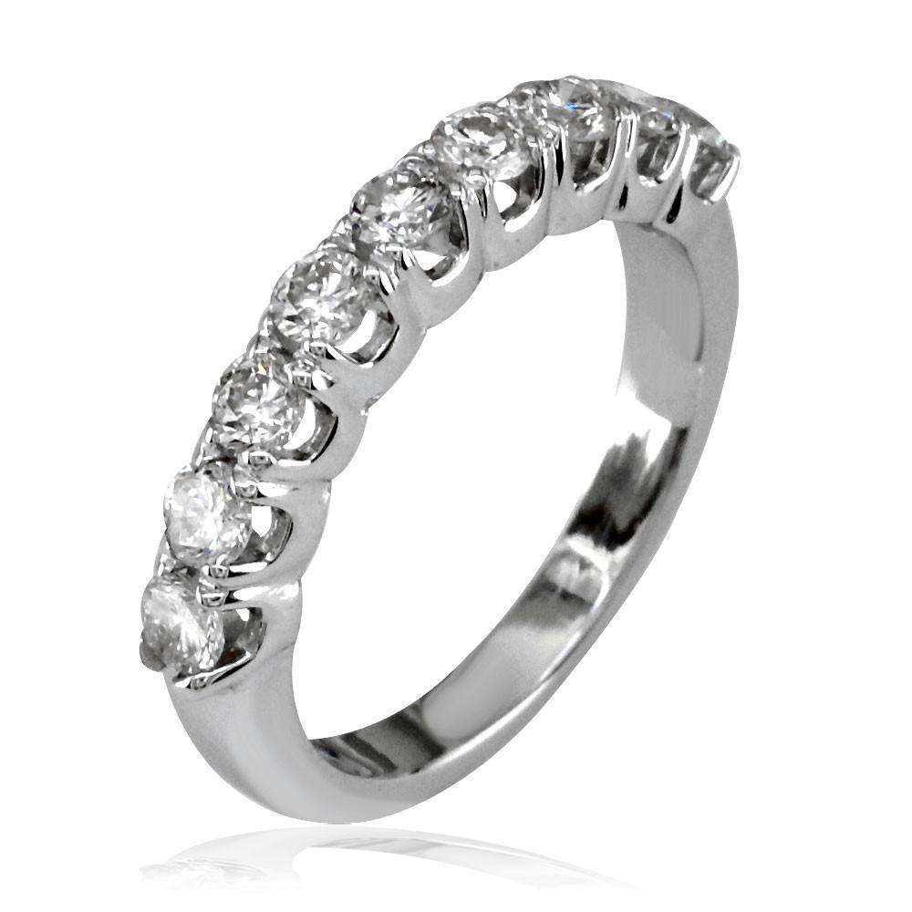Ladies Round Diamond Band, 0.60CT Total