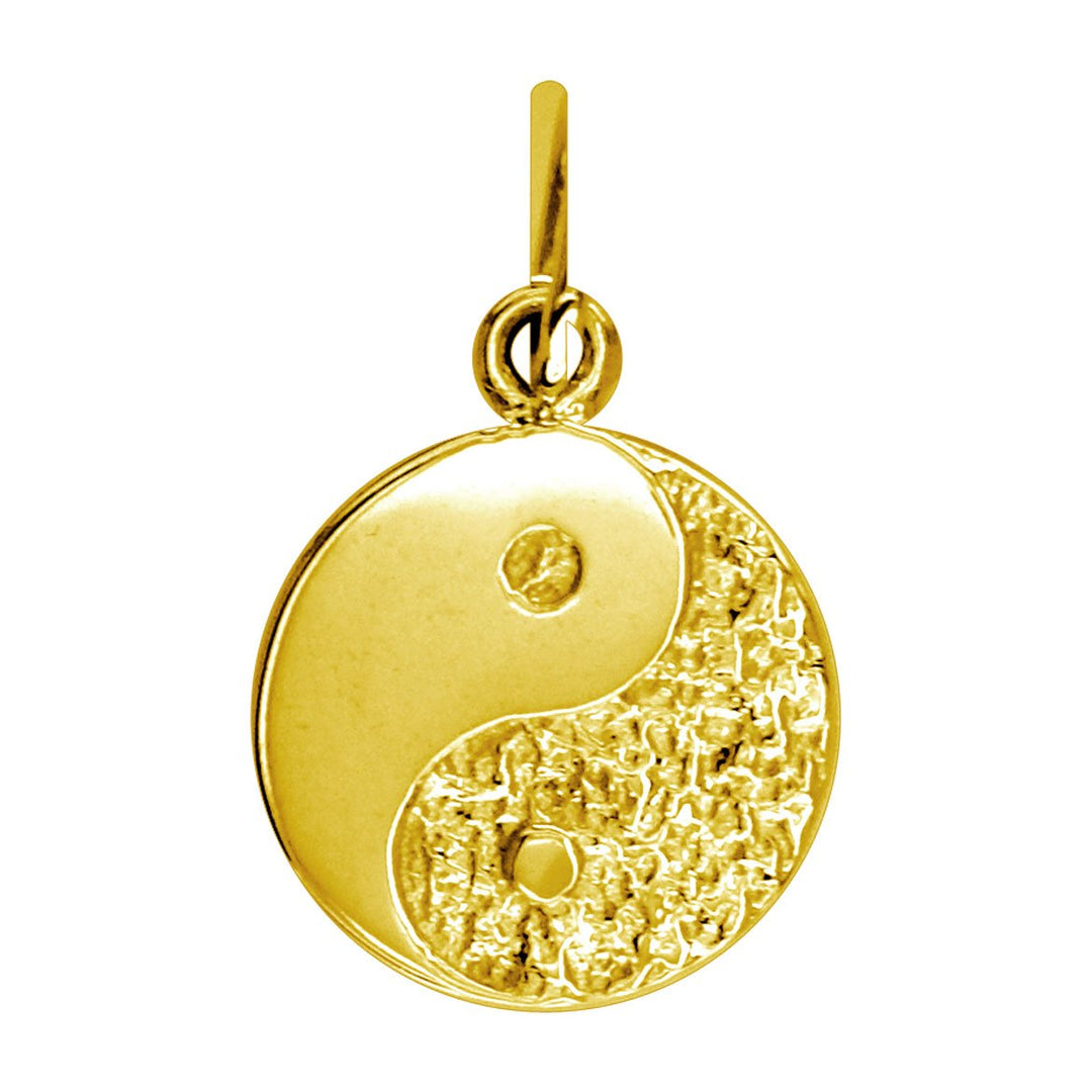 Mini Yin and Yang Charm in 14K Yellow Gold