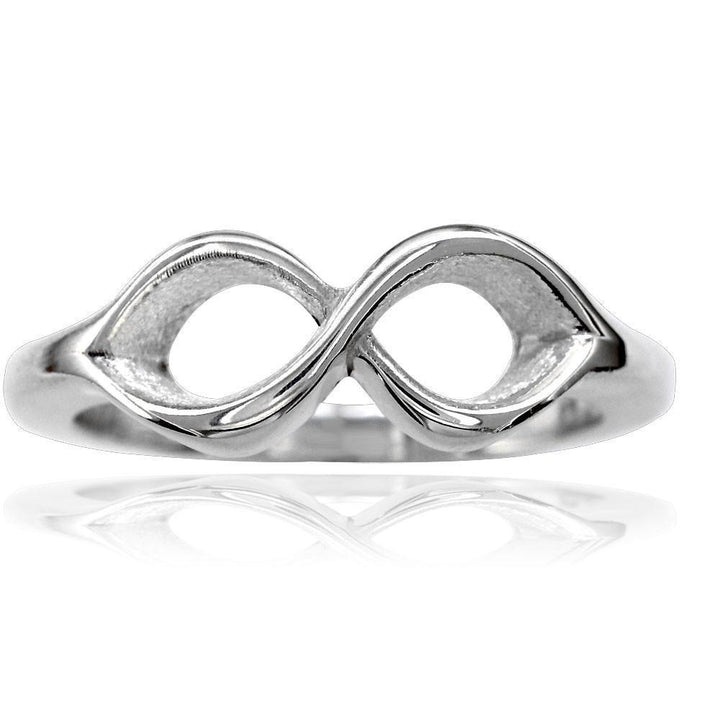 Infinity Ring 7mm in Sterling Silver
