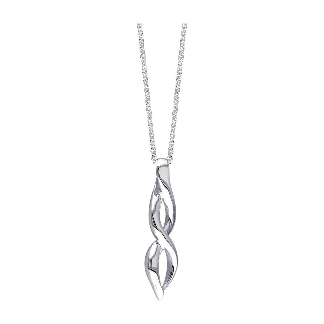 Large Designer Infinity Charm,1.5 Inches,18 Inches Total #5193 in 14K white gold