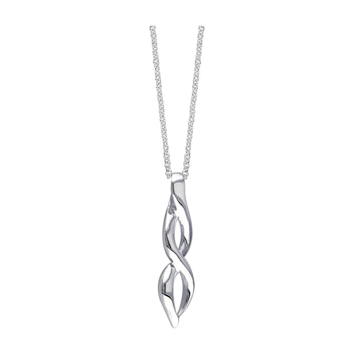 Large Designer Infinity Charm,1.5 Inches,18 Inches Total #5193 in 14K white gold