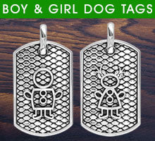 Sziro Kids Dog Tags for Mom