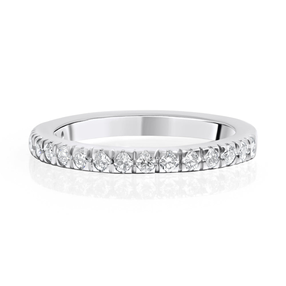 14k White Gold 0.35ct Tdw Diamond Wedding Band